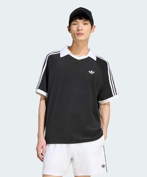 新品 アディダス セットアップ 半袖 プリーツスカート ポロシャツ 大きいサイズ adidas メンズポロシャツ（サイズ（S/M/L）：S）｜トップス