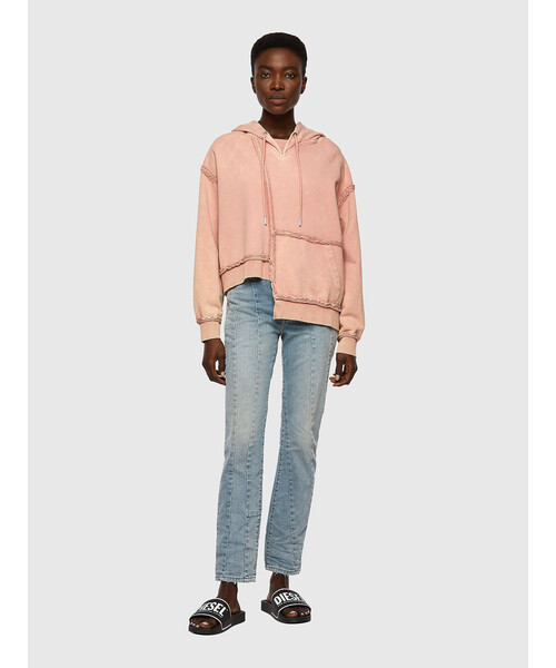 パープル パーカー Zozotown Paypayモール店 通販 Paypayモール レディース パーカー プルオーバー パッチワーク スキニー