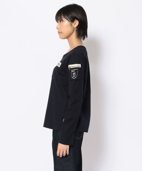 tシャツ ファティーグロングスリーブティーシャツ/ L/S FATIGUE T-SHIRT レディース AVIREX tシャツ ファティーグロングスリーブティーシャツ/ L/S