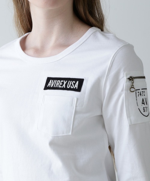 AVIREX tシャツ ファティーグロングスリーブティーシャツ/ L/S