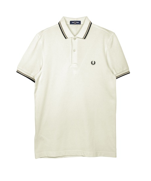 【新品未使用】フレッドペリー 半袖ポロシャツ ホワイト FRED PERRY（フレッドペリー） ポロシャツ 半袖 FRED RERRY TWIN
