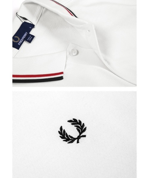美品❗️ フレッドペリー　FREDPERRY 白　ポロシャツ　半袖　XL FRED PERRY ポロシャツ RERRY フレッドペリー TWIN TIPPED