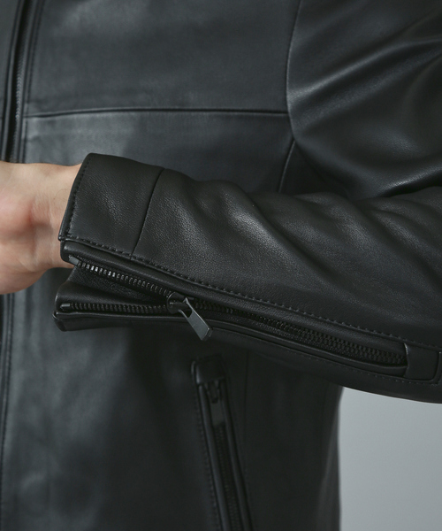 5351 POUR LES HOMMES 牛革 黒 シングルライダースジャケット シングル レザージャケット｜5351POUR LES HOMMES / 5351プール