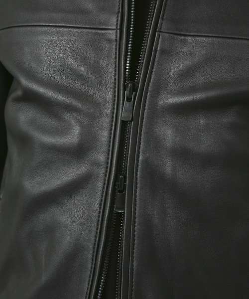 5351 POUR LES HOMMES 革ジャン ライダース ラムレザーシングル