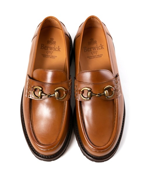 【美品】Berwick 5387 ビットローファー UK5.5 美品 Berwick バーウィック ビットローファー 5387 黒 26cm