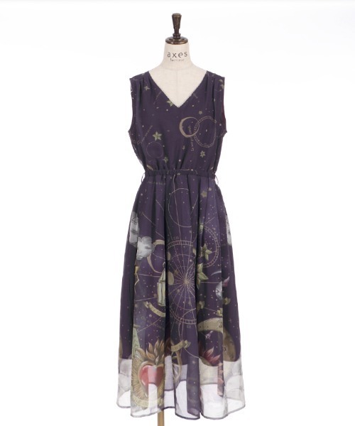 axes femme ワンピース タロットカードモチーフワンピース