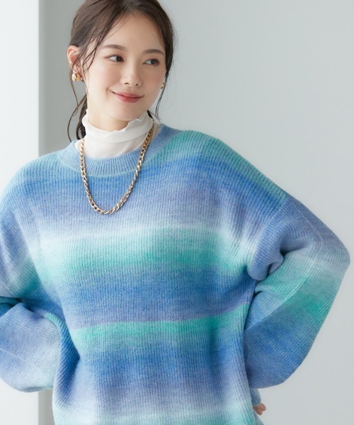 miclat（ミクラ） ニット 大きいサイズ グラデーションニット