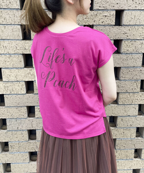 COMME CA ISM tシャツ 前後 2WAY ロゴプリント Tシャツ