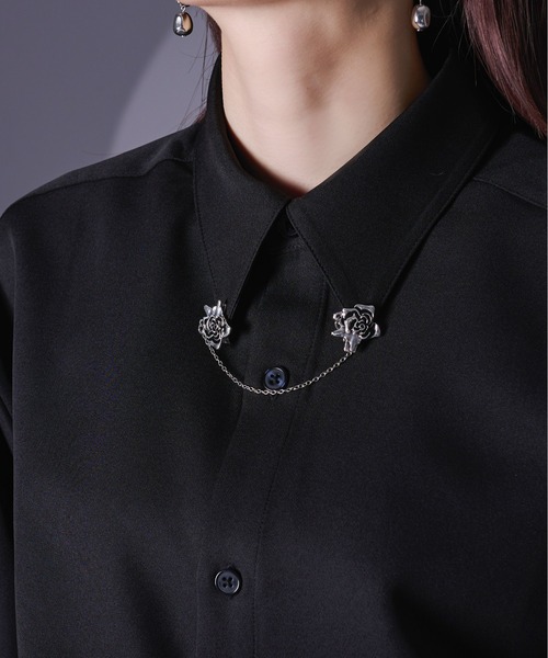 送料関税込【LELET NY】エレナチェーンメタルクロークリップ Elena Chain Metal Claw Clip | LELET NY