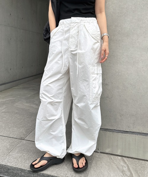 andme（アンドミー） ワイドパンツ カーゴパンツ 2wayミリタリーカーゴ