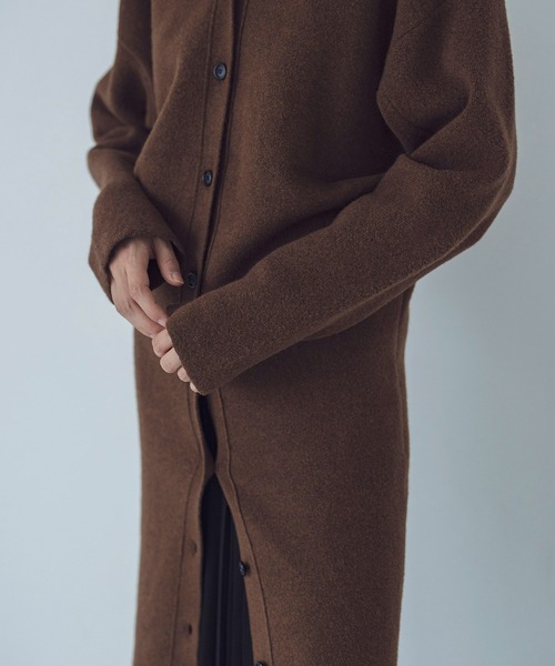 カーディガン TOTORO tuck design long cardigan(タックデザインロングカーディガン) レディース DRESSLAVE カーディガン TOTORO tuck design long cardigan