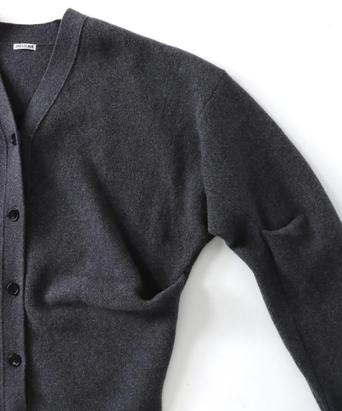 カーディガン TOTORO tuck design long cardigan(タックデザインロングカーディガン) レディース DRESSLAVE カーディガン TOTORO tuck design long cardigan