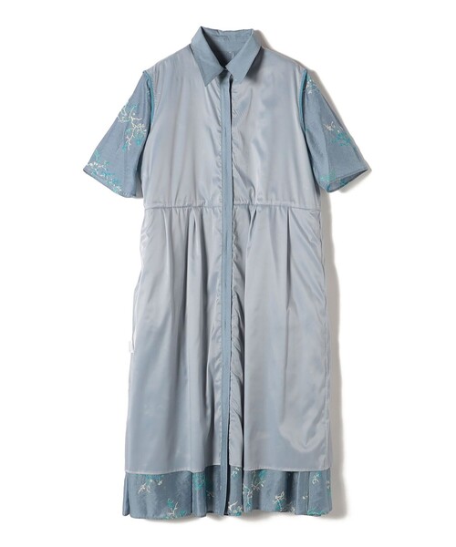 ships little black ワンピース Arobe:エンブロイダリー ティアード  