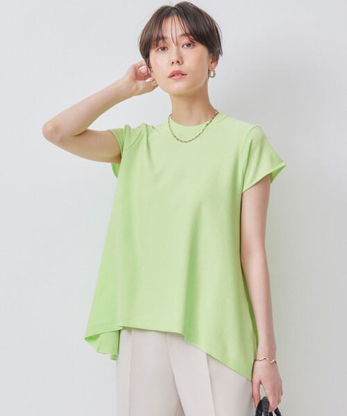 ニット セーター 「WEB限定カラーあり」バックフレアニットTシャツ レディース 組曲 ニット セーター 「WEB限定カラーあり」バックフレアニット