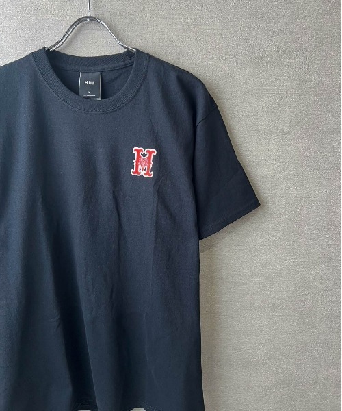 ★国内在庫/即発可*HUF×Thrasher*HIGH-POINロゴプリントTシャツ HUF tシャツ 「z」「HUF × THRASHER」HIGH POINT TEE メンズ