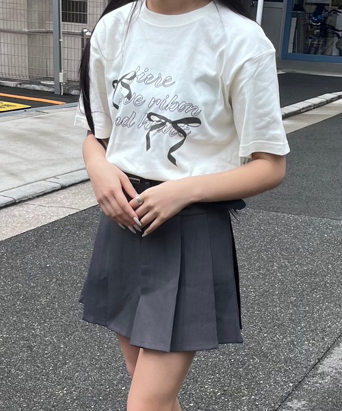 完売品レアOff-White™ ピンクリボン半袖Tシャツ オフホワイト
