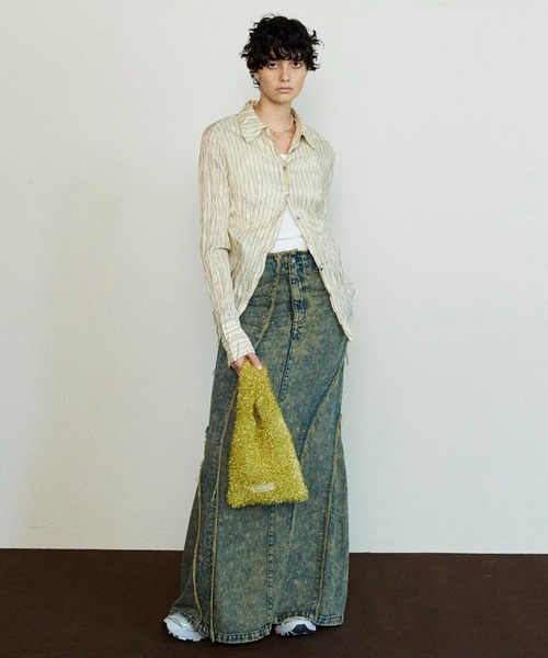 ブラウス シャツ Twisted Pleats Compact Shirt/ツイストプリーツコンパクトシャツ「MAISON SPECIAL/メゾンスペ Twisted Pleats Compact Shirt/ツイストプリーツコンパクト