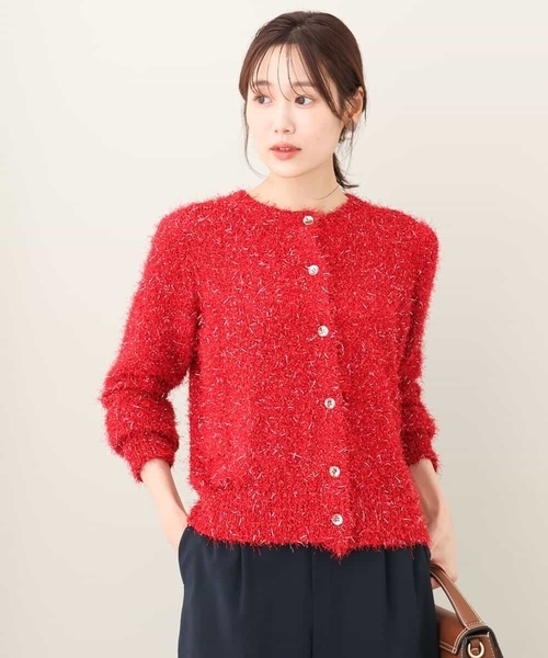ニット セーター 2024AW/シャギーラメニット/洗える レディース