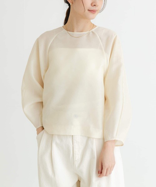 tシャツ 「MADE IN JAPAN」オーガンジーブラウス レディース