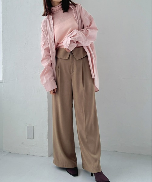 Olu. tシャツ シアーバックオープンプルオーバー レディース