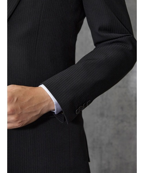 Fathersons ブラック　フォーマル　スーツ　セットアップ　ストレッチ Perfect Suit FActory（パーフェクト スーツ ファクトリー
