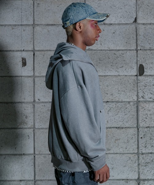 【美品】dig your own grave パーカー付ベスト 1/2 20:00再入荷【DIG YOUR OWN GRAVE】FUR ZIP HOODY (3color