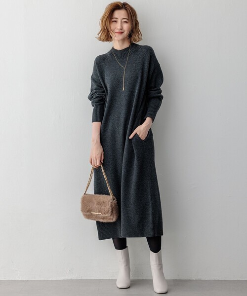 ワンピース 「洗える」カシミヤブレンド ニットワンピース | 23区 | 03