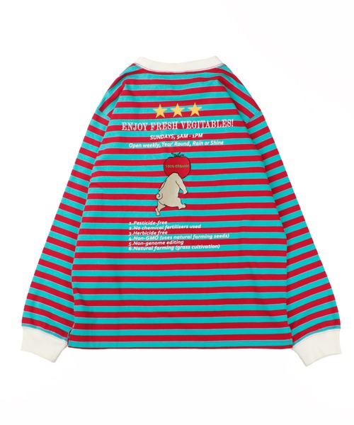 HUMAROUS tシャツ PUG FARMERS MARKET ロンTee レディース