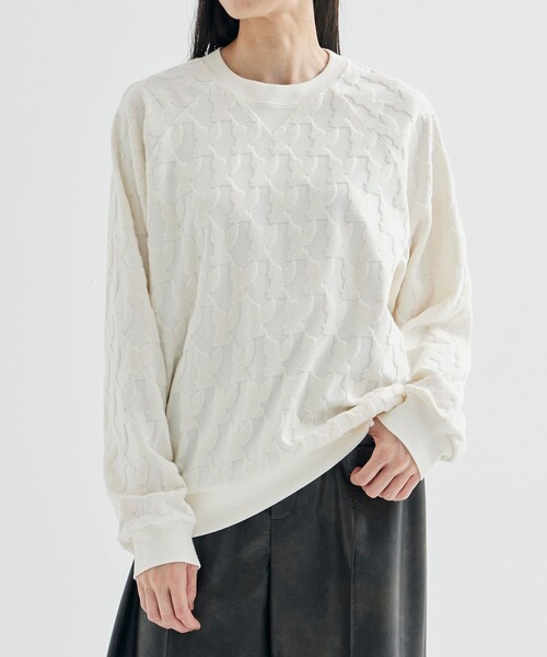 トレーナー スウェット 「MASU/エムエーエスユー」ANGEL PILE JACQUARD SWEATSHIRT レディース MASU トレーナー スウェット 「MASU/エムエーエスユー」ANGEL