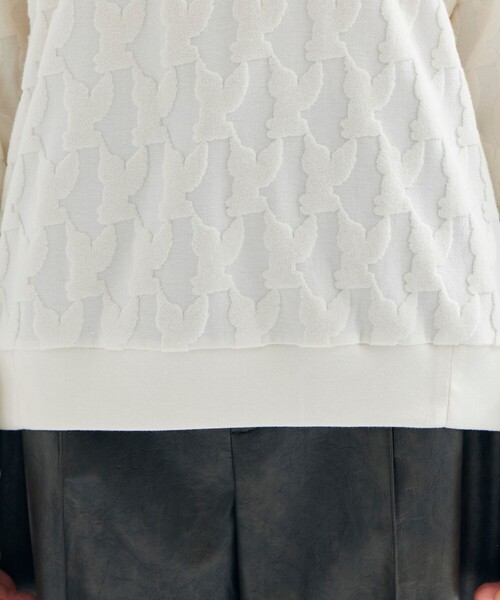 トレーナー スウェット 「MASU/エムエーエスユー」ANGEL PILE JACQUARD SWEATSHIRT レディース MASU トレーナー スウェット 「MASU/エムエーエスユー」ANGEL