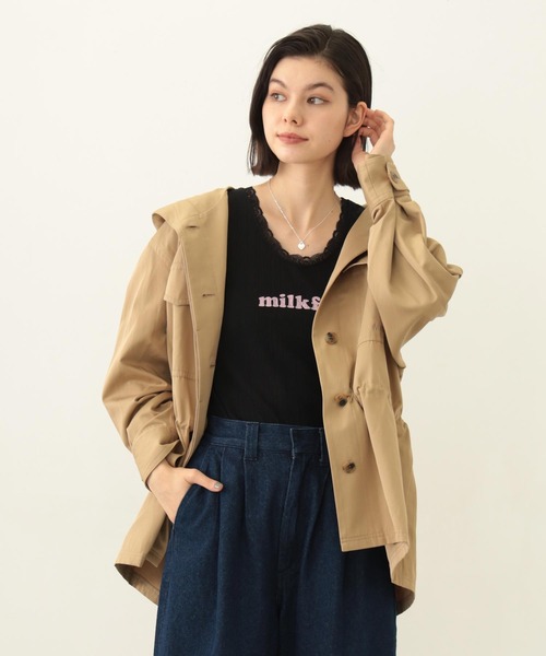 MILKFED. - MILKFED アウター　コート MILKFED.（ミルクフェド） コート アウター BIG COLLAR JACKET