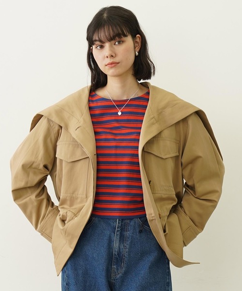 MILKFED.（ミルクフェド） コート アウター BIG COLLAR JACKET