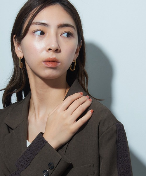 Boucles d'oreilles Carmel laiton ピアス現行品 PHILIPPE AUDIBERT（フィリップ オーディベール） ピアス 「PHILIPPE