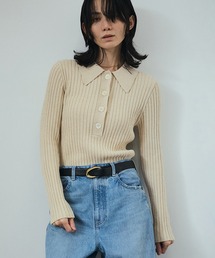 ニット セーター ローシルクリブニットポロシャツ レディース｜ZOZOTOWN Yahoo!店