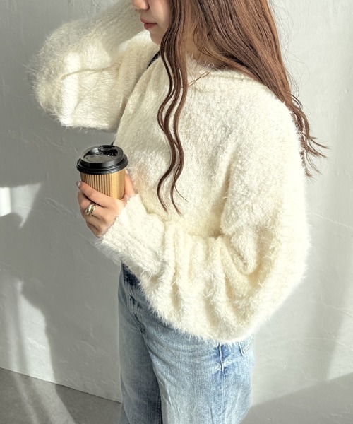 ✨クー様お取り置き✨preloved ポップコーンニット　オフオワイト ポップコーン透けニット Samuel｜Cygne(シーニュ) 公式サイト