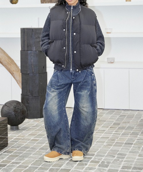 soe（ソーイ） ダウンベスト ベスト 別注 Collarless Down Vest Jacket