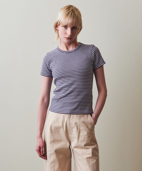 つ*き様 新品未使用 Steven Alan コットンボーダーTシャツ STEVEN ALAN tシャツ 「Steven Alan」コットン ボーダー Tシャツ