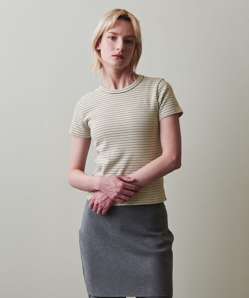 つ*き様 新品未使用 Steven Alan コットンボーダーTシャツ STEVEN ALAN tシャツ 「Steven Alan」コットン ボーダー Tシャツ