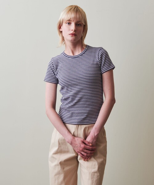 つ*き様 新品未使用 Steven Alan コットンボーダーTシャツ STEVEN ALAN tシャツ 「Steven Alan」コットン ボーダー Tシャツ