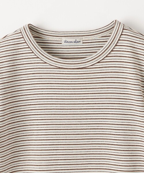 つ*き様 新品未使用 Steven Alan コットンボーダーTシャツ STEVEN ALAN tシャツ 「Steven Alan」コットン ボーダー Tシャツ