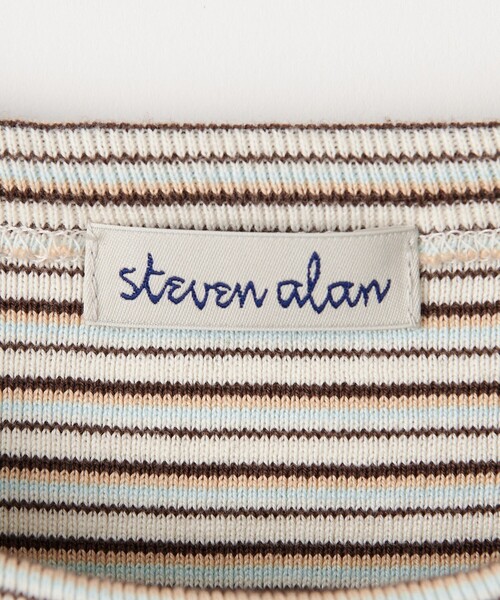 STEVEN ALAN tシャツ 「Steven Alan」コットン ボーダー Tシャツ