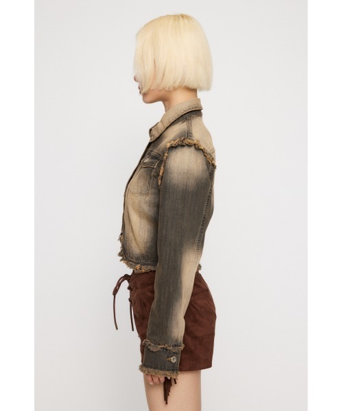LAGUA GEM 再入荷待ちCUT OFF COMPACT デニムジャケット LAGUA GEM | CUT OFF COMPACT デニムジャケット (デニム