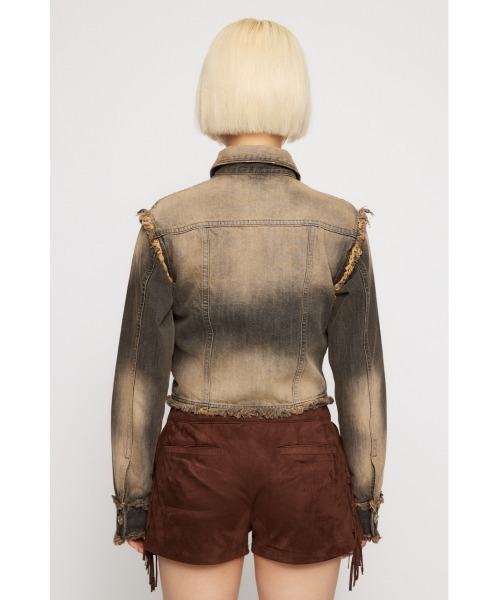 LAGUAGEM CUT OFF COMPACT デニムジャケット LAGUA GEM | CUT OFF COMPACT デニムジャケット (デニム