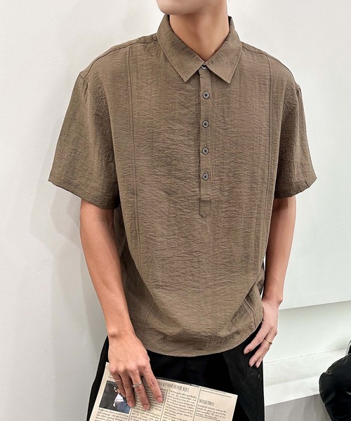 aimoha（アイモハ） ポロシャツ 半袖 aimoha men ナチュラルカラー