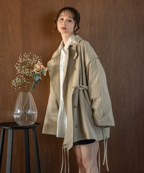 multiway short trench coat /ショートトレンチコート multiway short trench coat / マルチウェイショートトレンチ