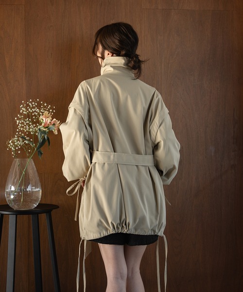 mideal トレンチコート コート multiway short trench coat