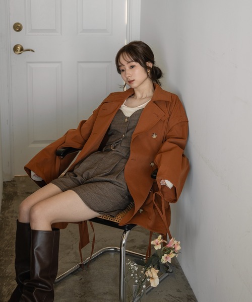 multiway short trench coat /ショートトレンチコート mideal（マイディール）の「multiway short trench coat