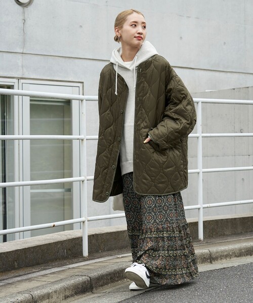 FREAK'S STORE（フリークスストア） コート フリ- オリーブ レディース