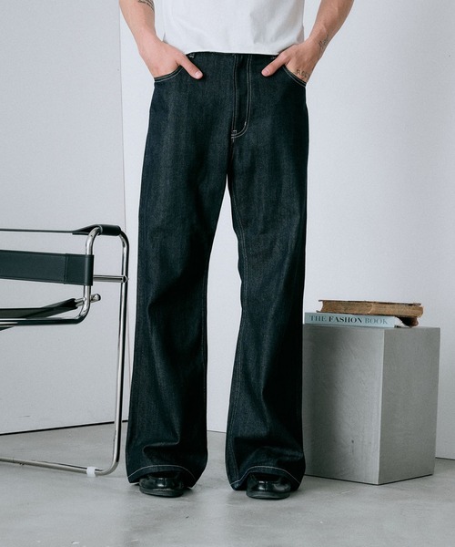Regen Glanz セルビッジボタンフライストレートデニムパンツ Regen Glanz ジーンズ selveage button fly straight denim pants