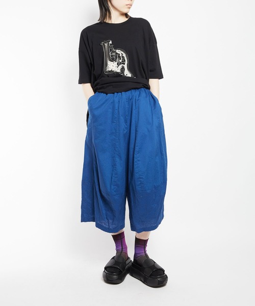gomme パンツ スターエンブロ ウェイブパンツ レディース